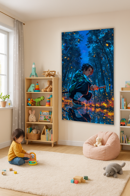 Moonlight Fighter – Epic Anime Art Print (Copy)