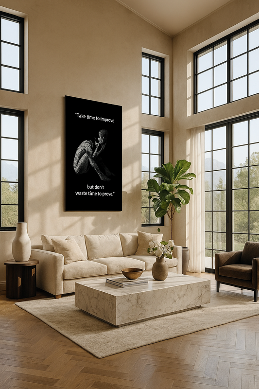 mprove, Don't Prove" - Reflective Art Print / Apparel