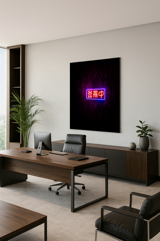 Neon Sign "営業中" | Open for Business LED Light Decor