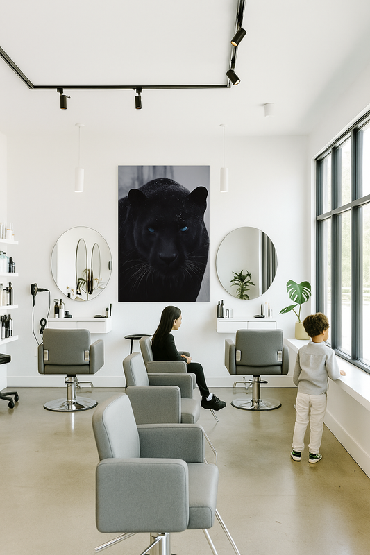 "Obsidian Gaze" - Black Panther Art Print