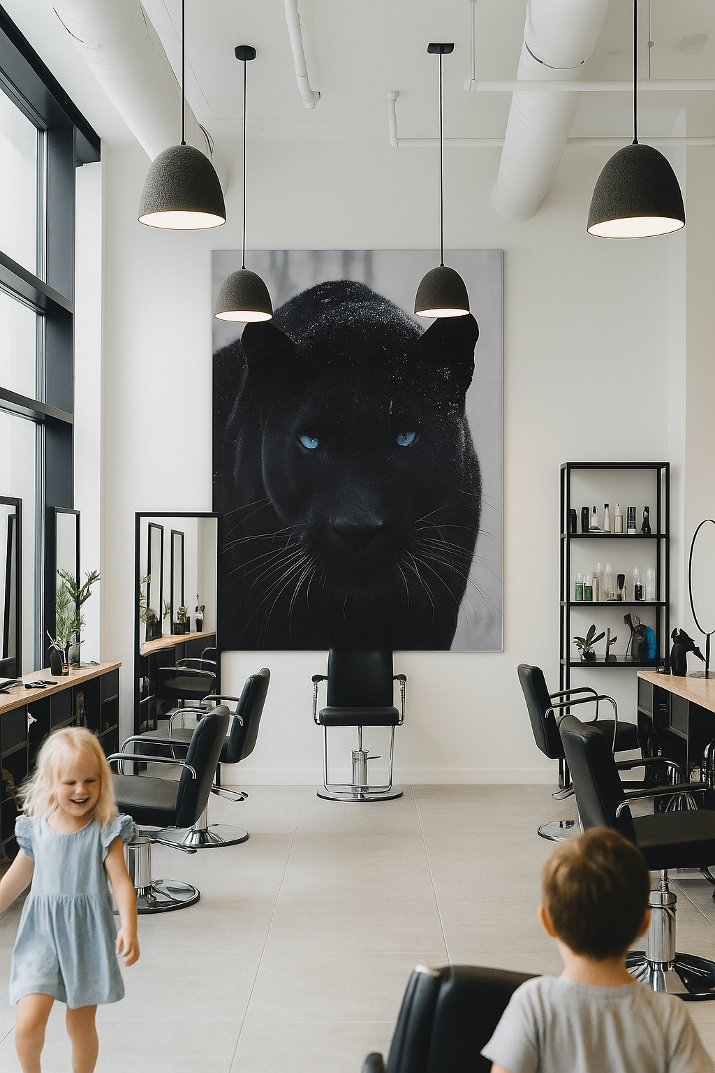 "Obsidian Gaze" - Black Panther Art Print