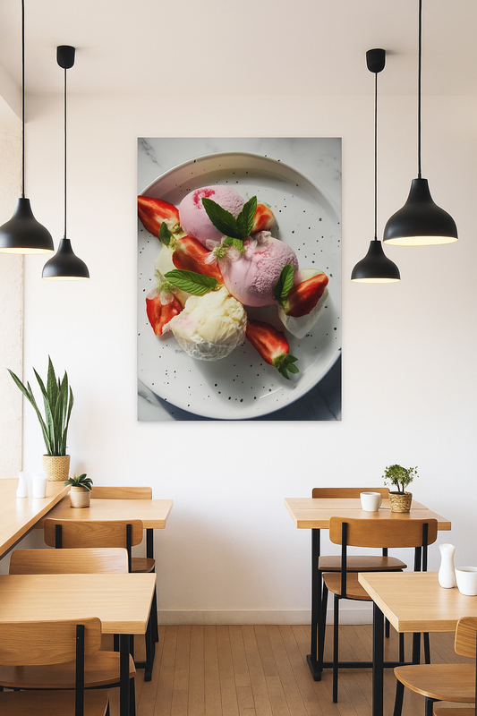 Ice cream on your plate