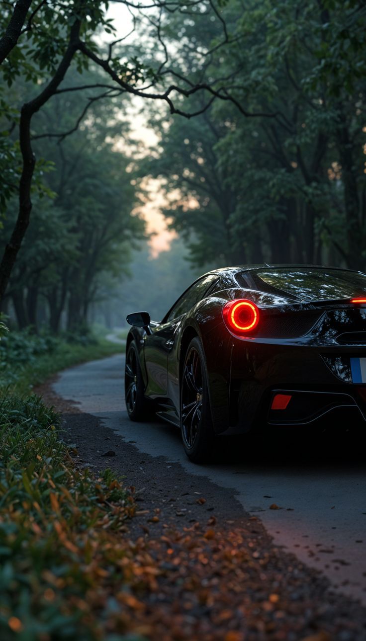 "Twilight Drive" - Ferrari 458 Art Print