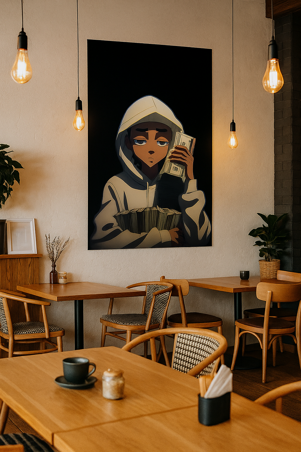 Money Moves – Streetwear Anime Art Print
