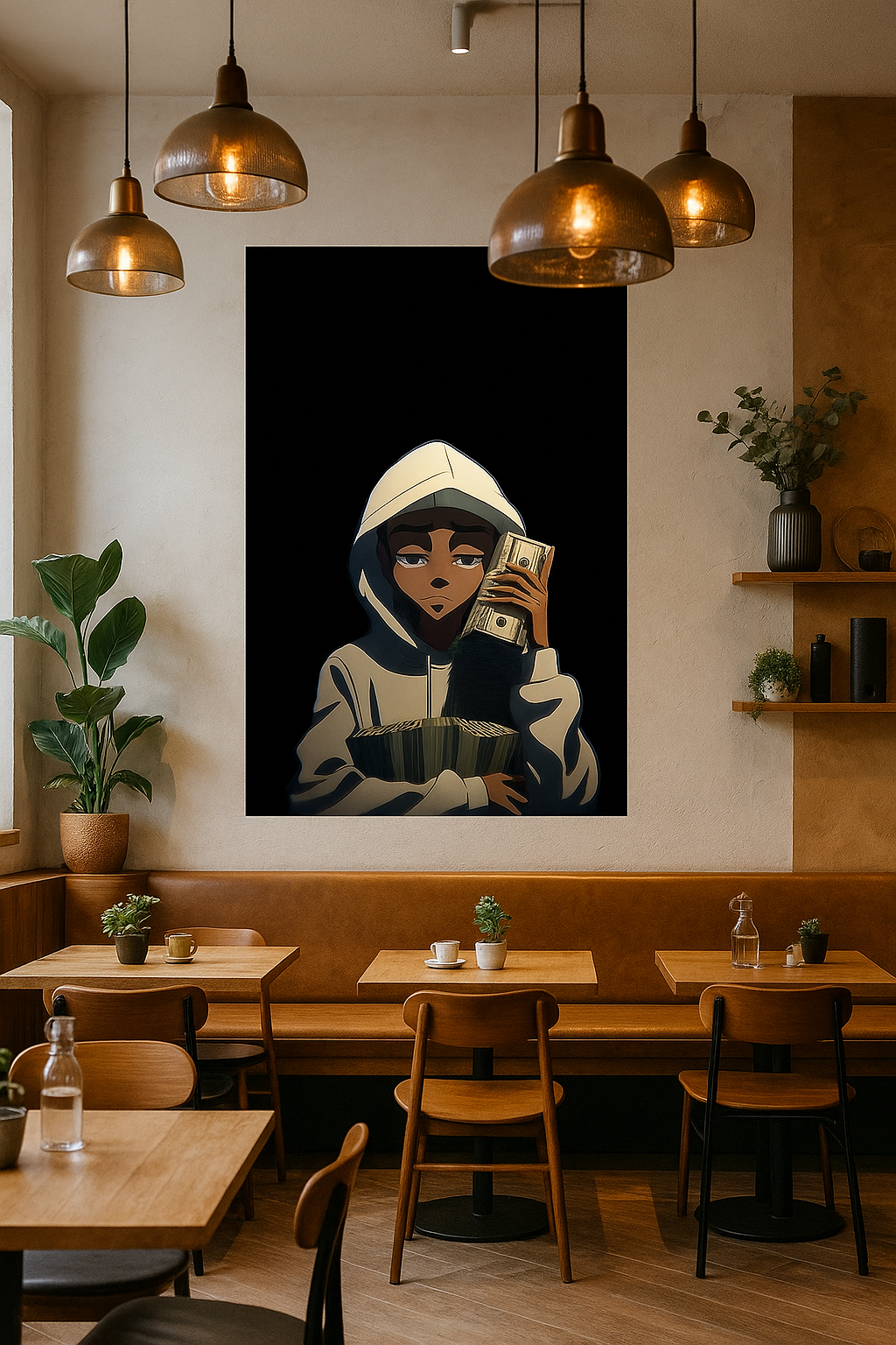 Money Moves – Streetwear Anime Art Print