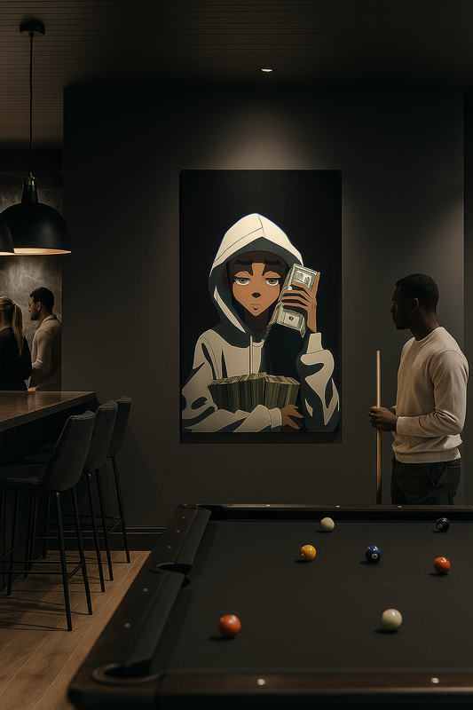 Money Moves – Streetwear Anime Art Print
