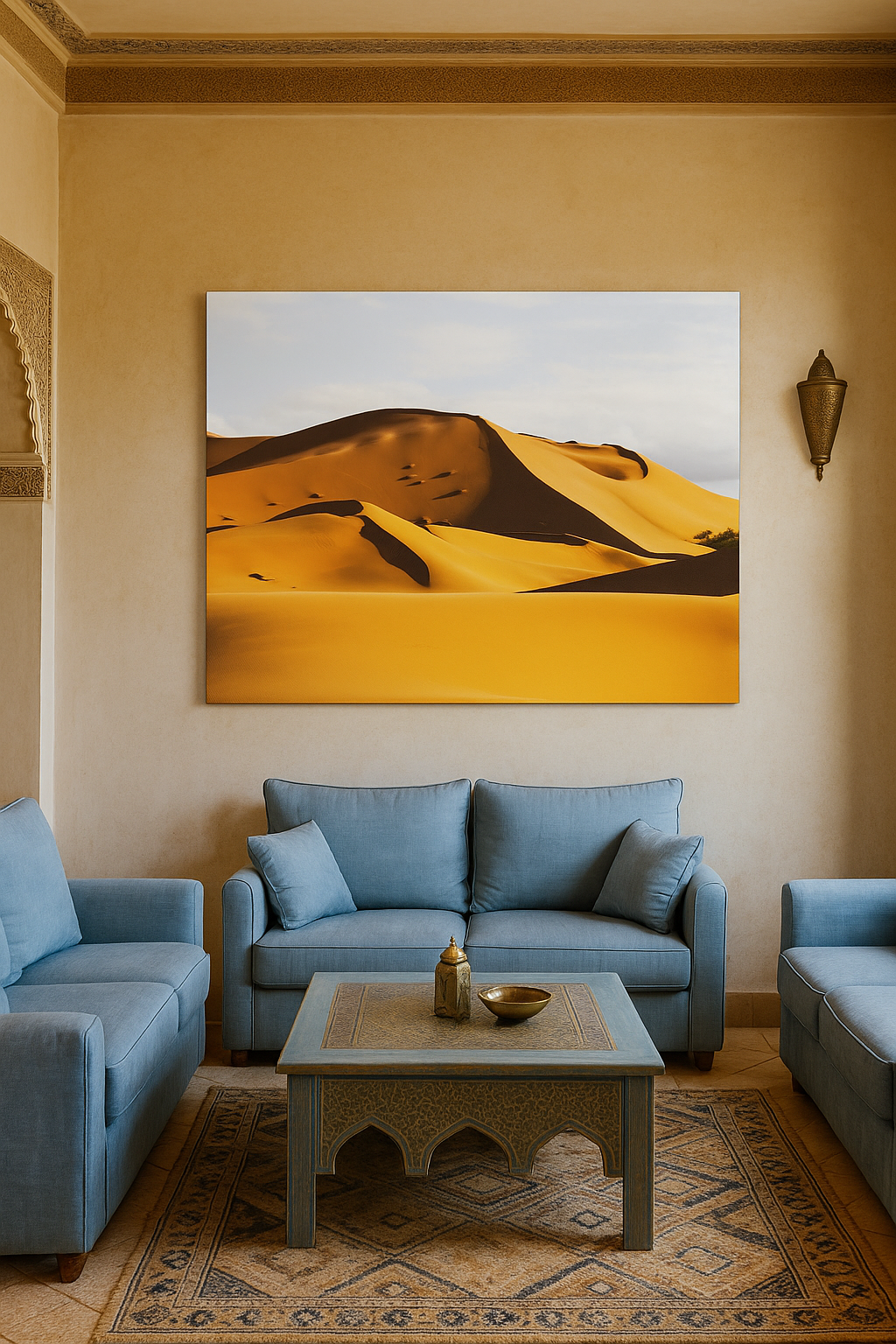 View of Sahara or desert