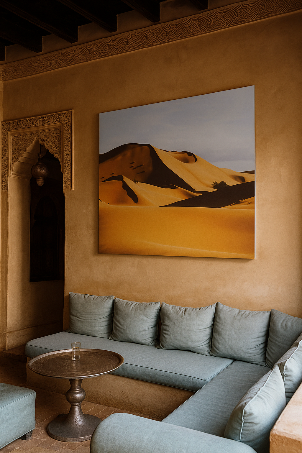 View of Sahara or desert