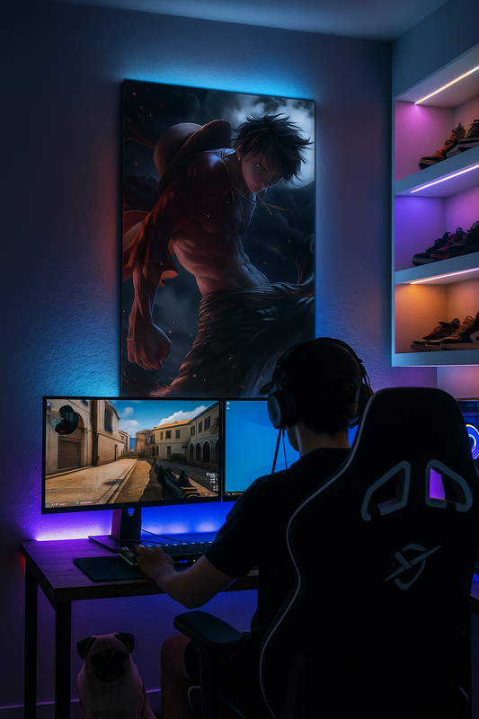 Moonlight Fighter – Epic Anime Art Print