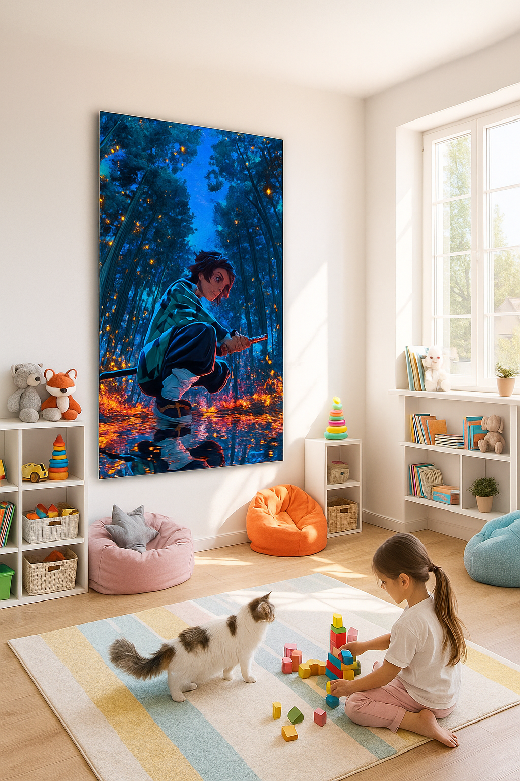 Moonlight Fighter – Epic Anime Art Print (Copy)