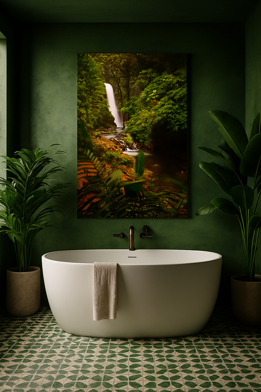 waterfall in a tropical forest