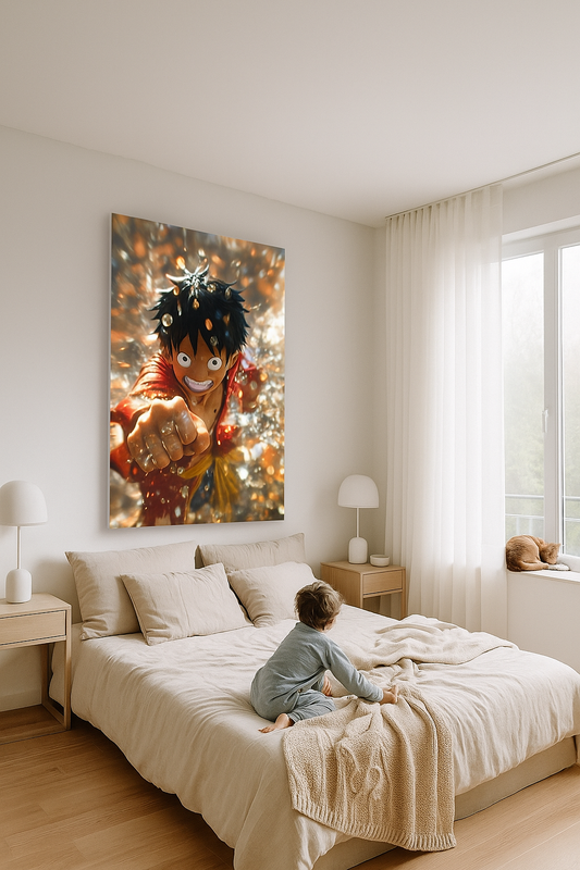 Power Punch – Explosive Anime Canvas Art