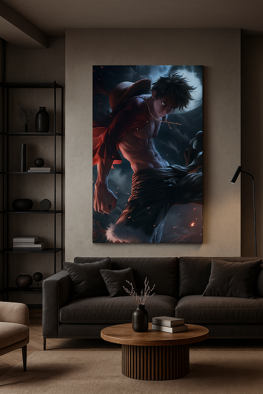 Moonlight Fighter – Epic Anime Art Print