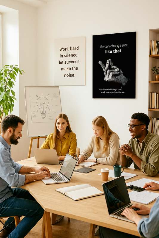 Life Can Change Just Like That: Motivational Art Print | Empowering Quote