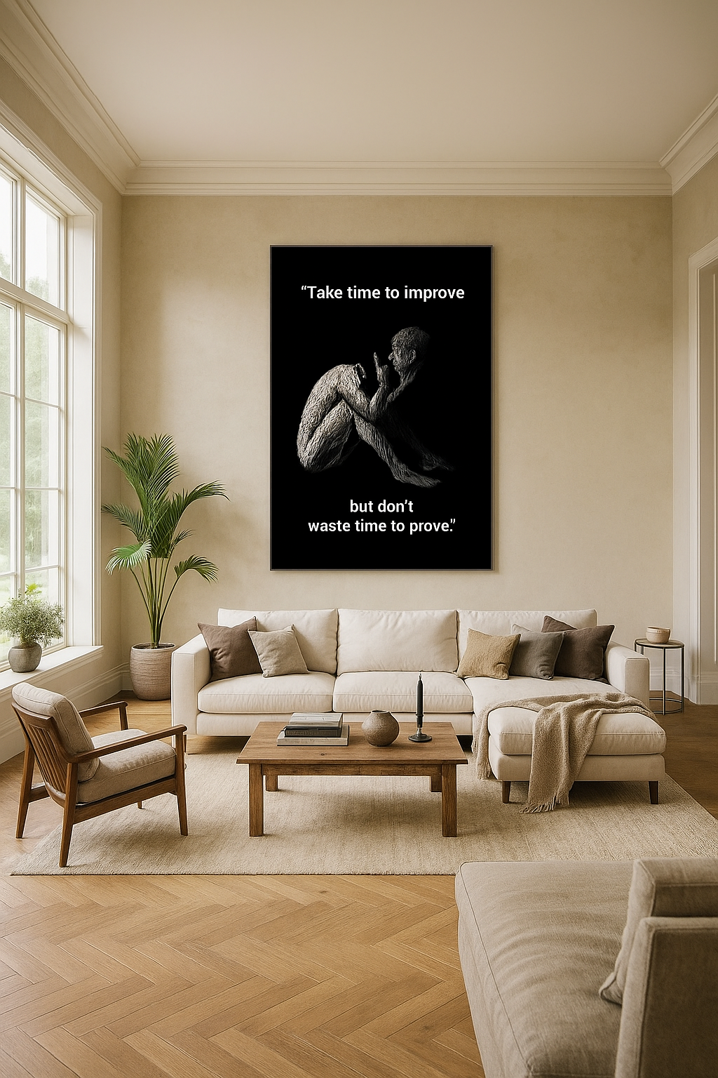 mprove, Don't Prove" - Reflective Art Print / Apparel