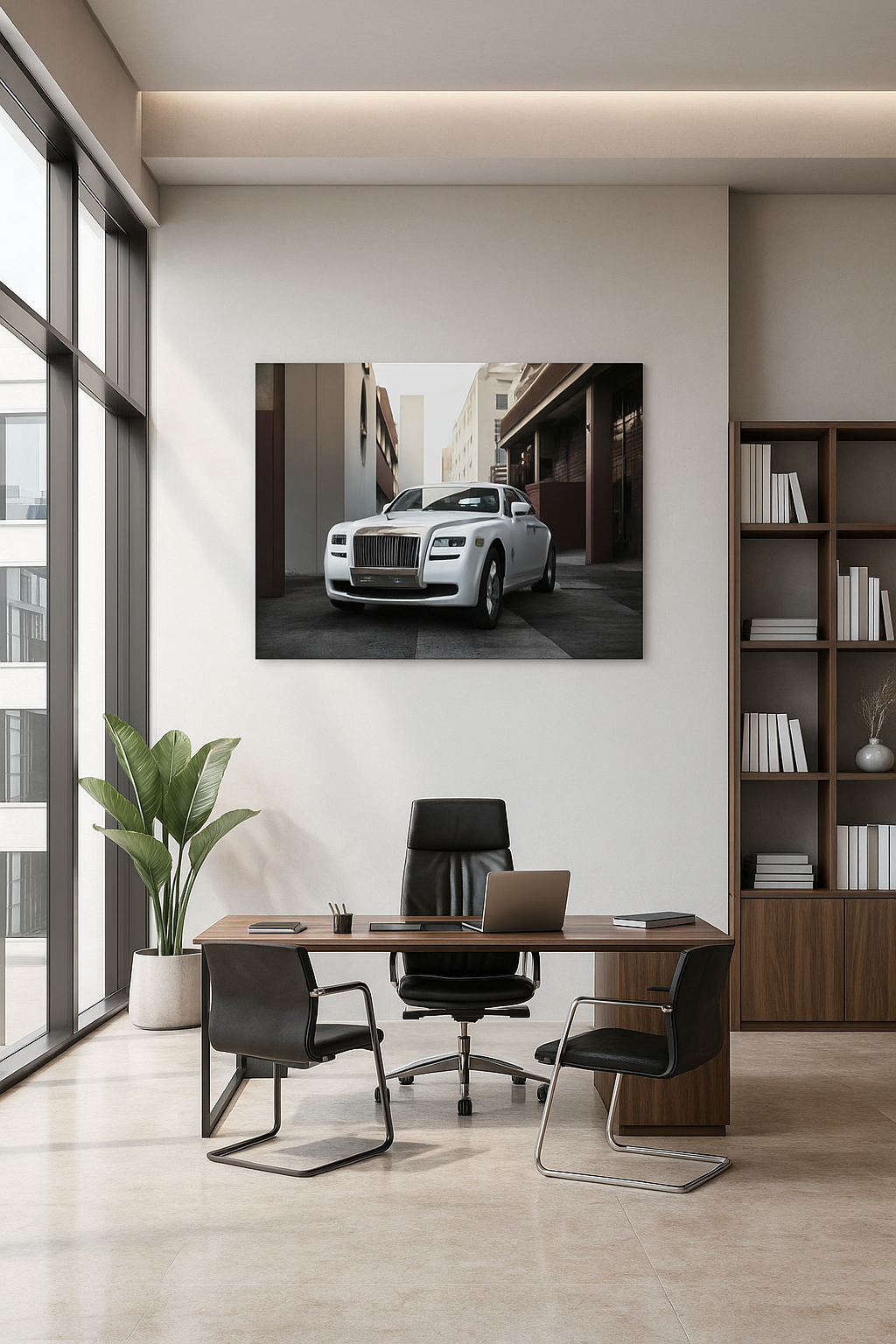 Elegance in Motion: Rolls-Royce Art Print | Luxury on the Streets