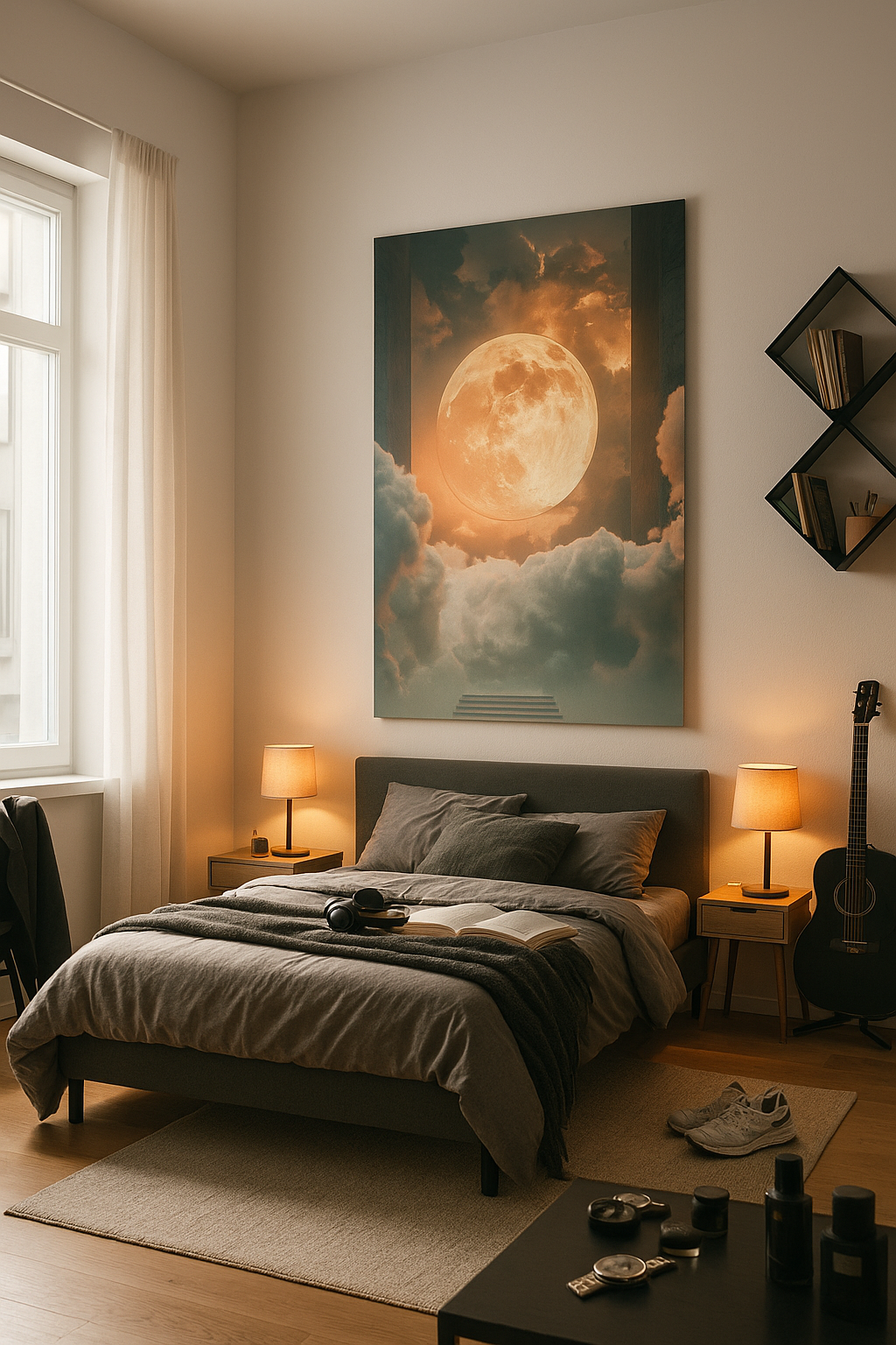 Personalized Leather Toiletry Bag | Custom Text in Rose Gold or White