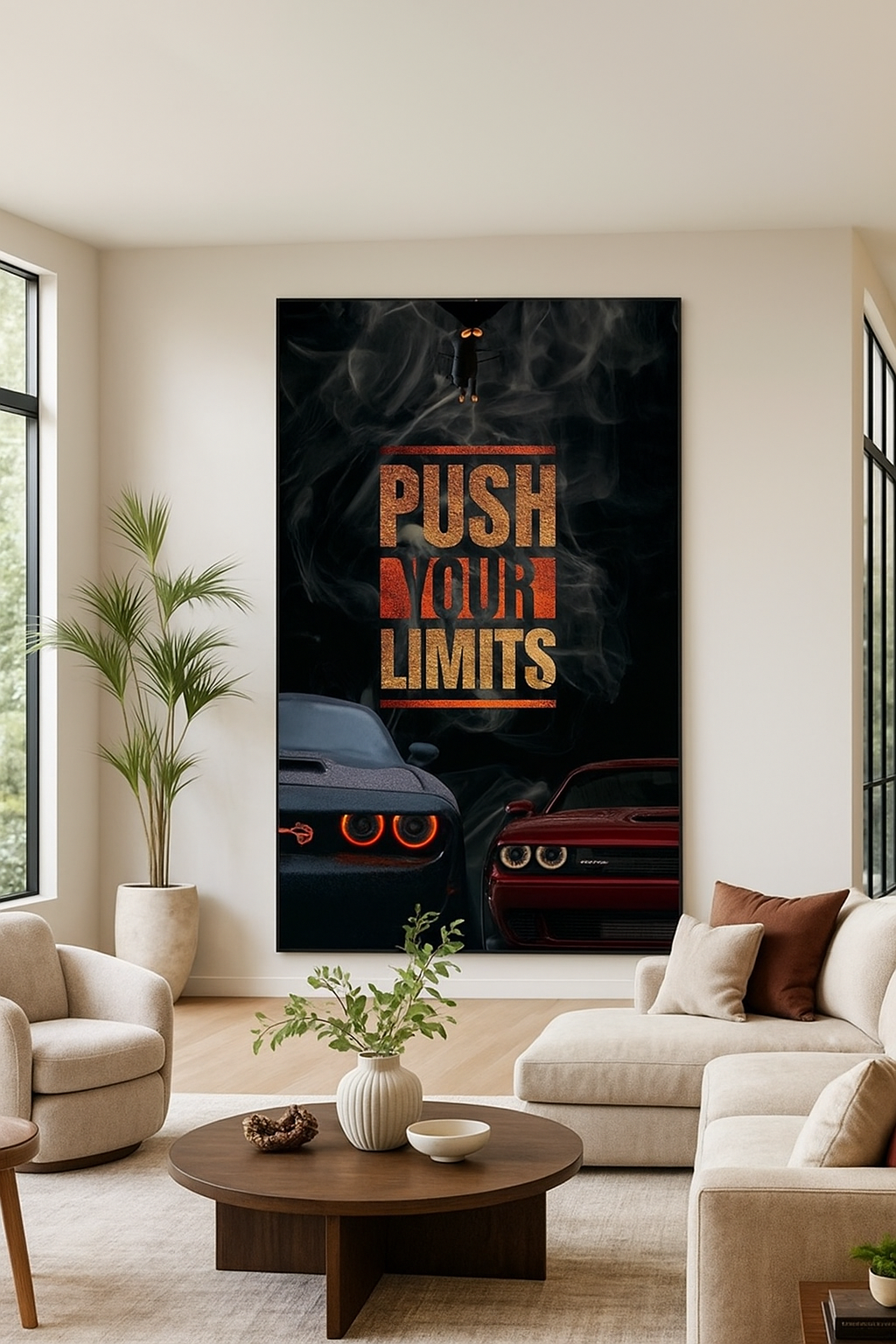 Push Your Limits" - Challenger Hellcat Wall Art
