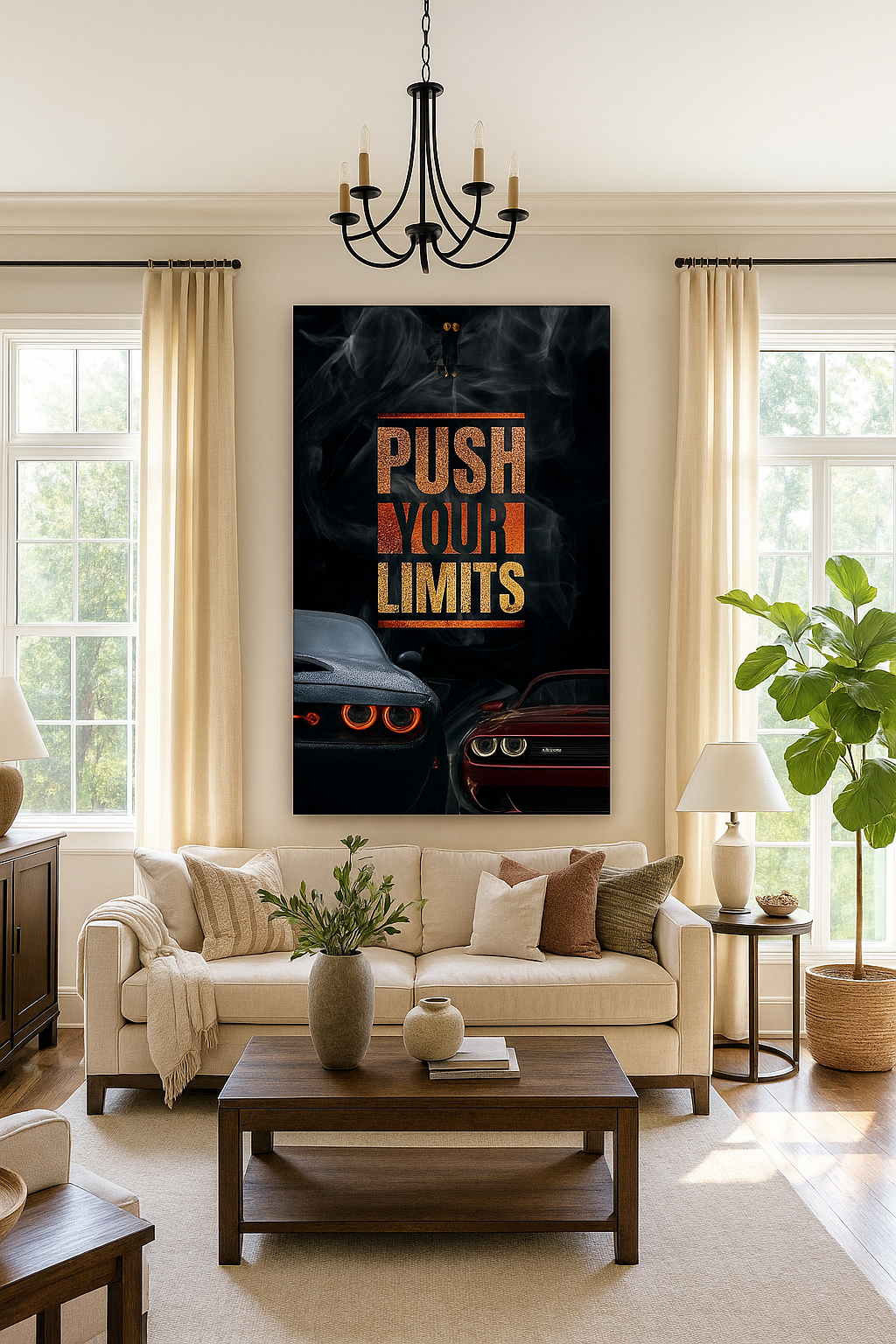 Push Your Limits" - Challenger Hellcat Wall Art