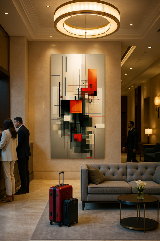 "Urban Complexity" - Abstract Geometric Art Print