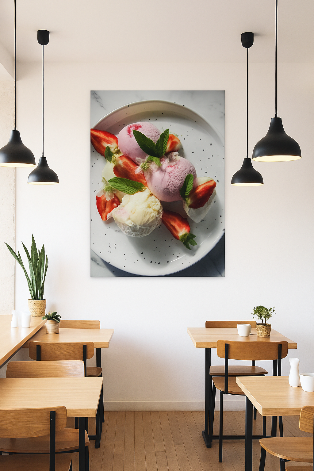 Ice cream on your plate