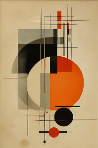 "Concrete Sunrise" - Modern Abstract Art Print