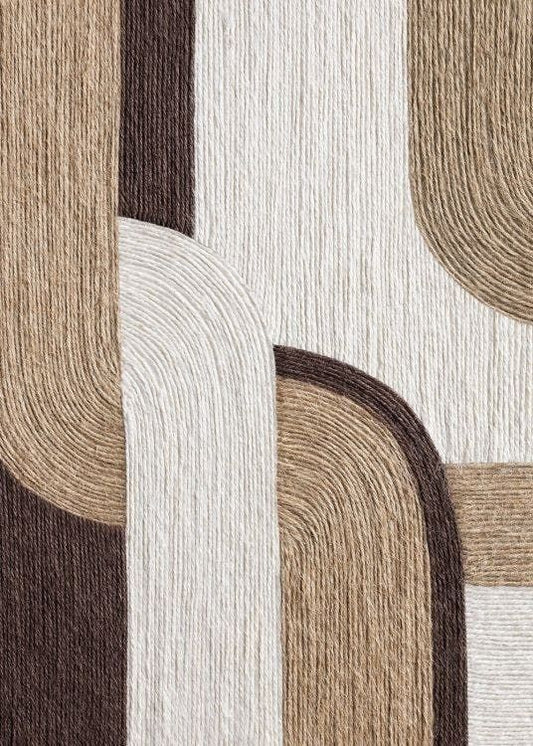 "Woven Serenity" - Abstract Textured Wall Art