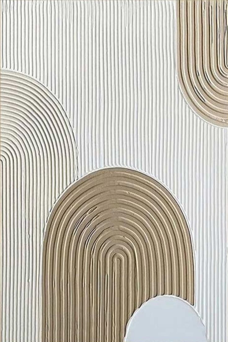 Modern Minimalism: Textured Arch Art Print | Earthy Tones & Organic Lines