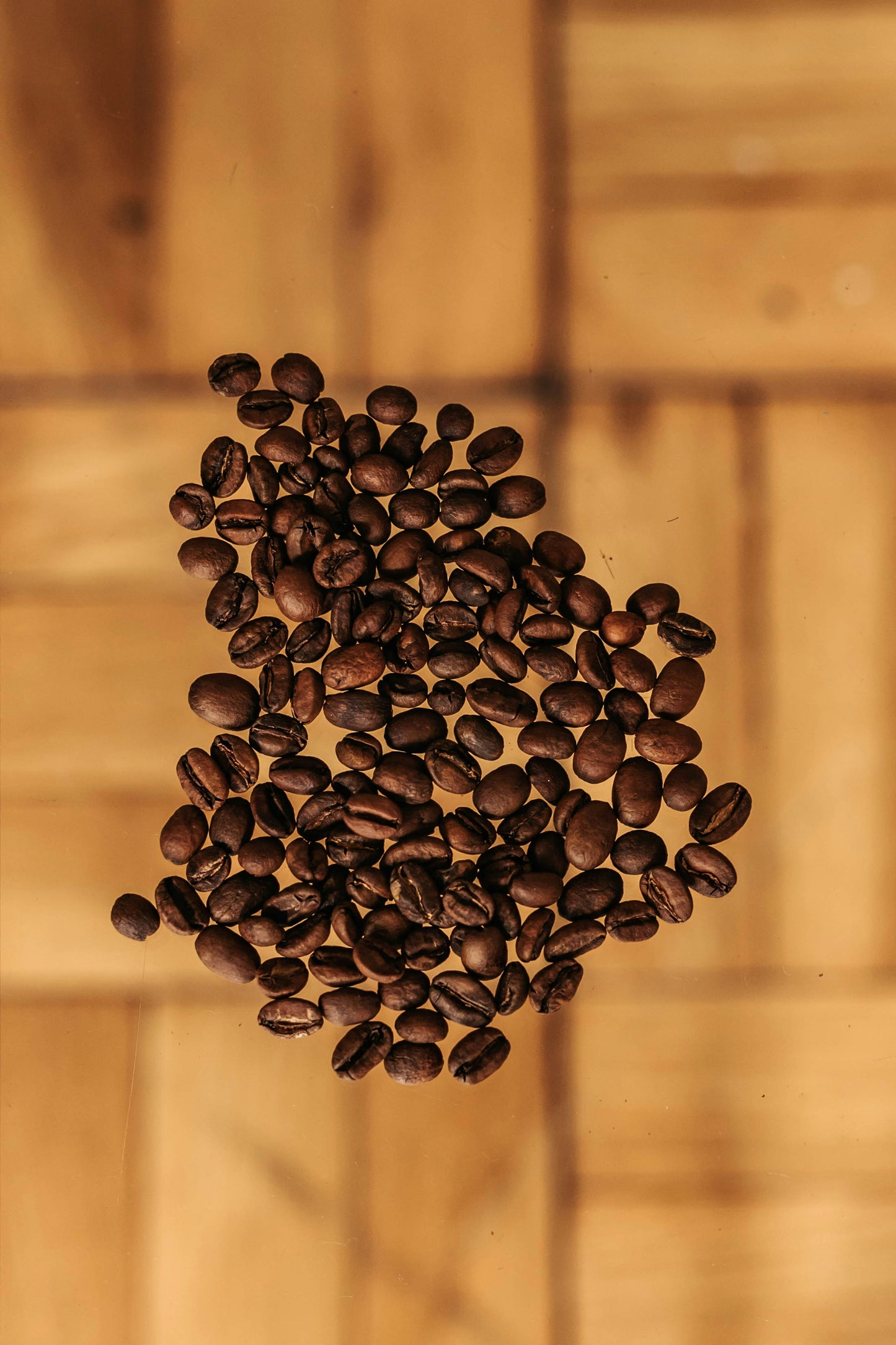 Coffee Love: Heart-Shaped Coffee Beans Art Print | Warm and Inviting
