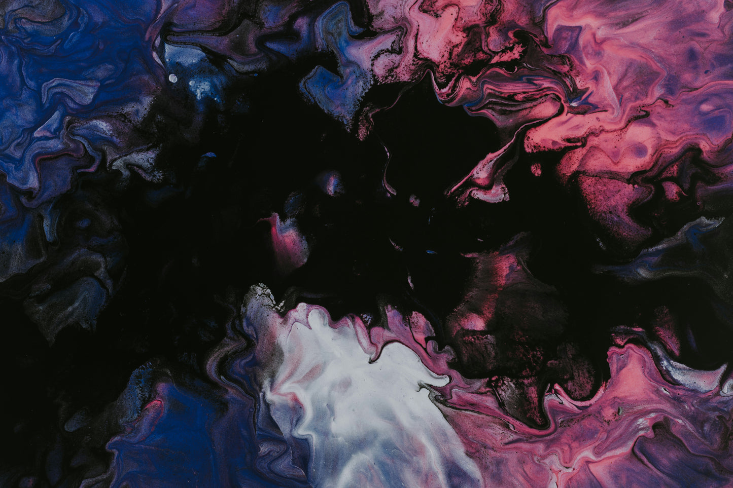 Cosmic Dreams: Abstract Fluid Art Print | Vibrant Nebula Vibes