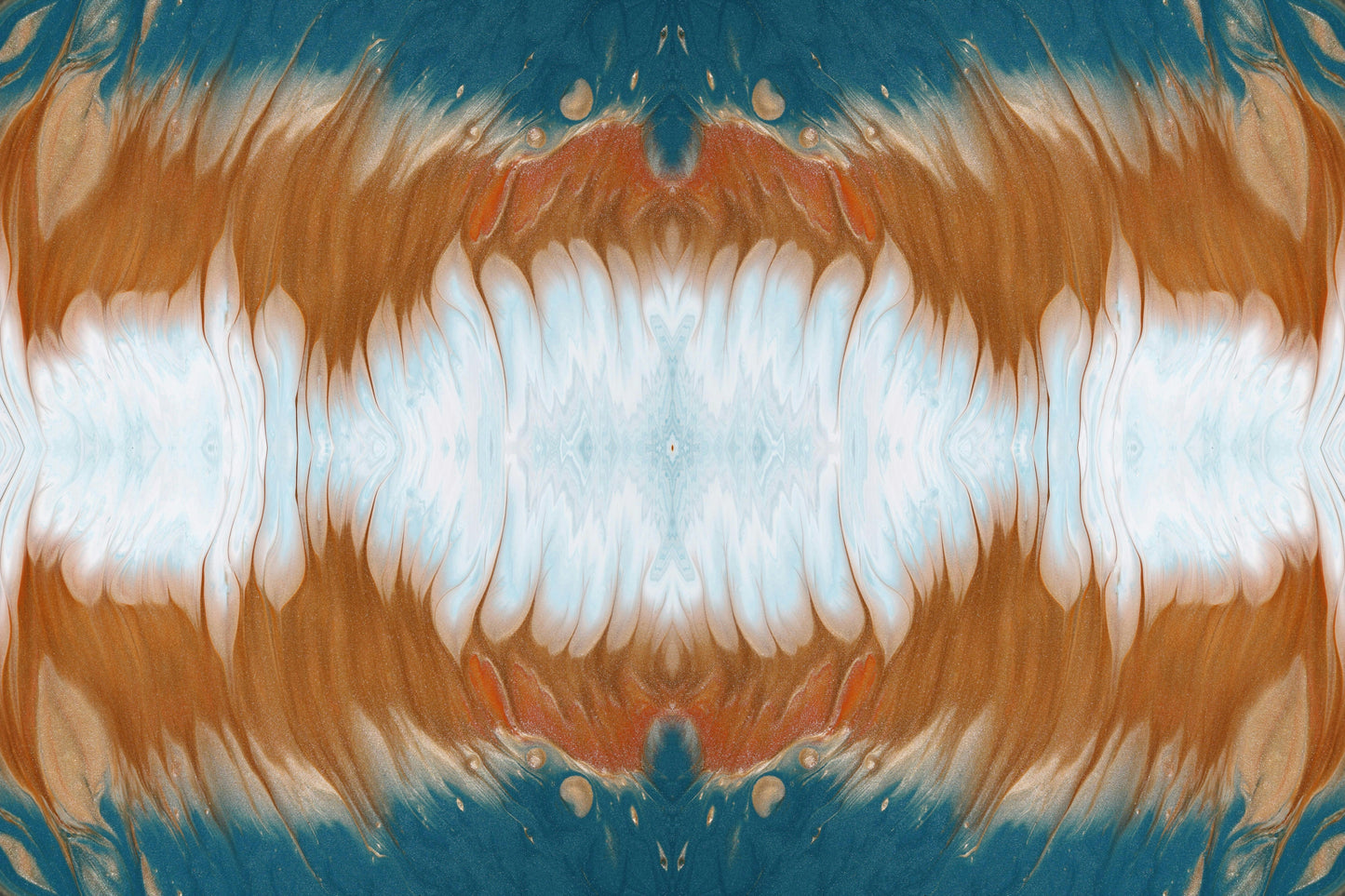 Oceanic Serenity: Abstract Fluid Art Print | Vibrant Coastal Vibes